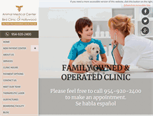Tablet Screenshot of animalmedicalcenter-hollywood.com